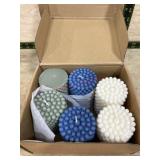 Box of new candles
