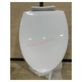 Elongated soft toilet seat