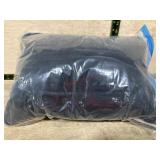 Black throw pillow