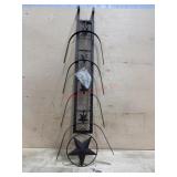 Metal cowboy hat rack
