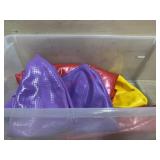 Tote with inflatable workout balls