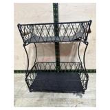 Black 2 tier decorator basket