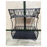 Black 2 tier decorator basket