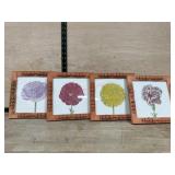 4 - Floral framed prints 10x10