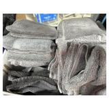 Box lot of grey wash rags