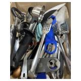 Flat of kitchen utensils