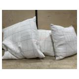 3- Decorator throw pillows