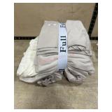 Full size sheets and pillowcases