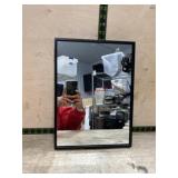 11x15 Black framed wall mirror