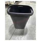 Black trash can