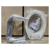 Elongated toilet seat riser