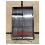 Stainless flatware tray