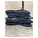 6- Black hand towels