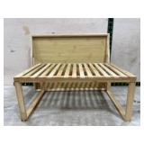 Wood serving tray and shelf riser