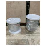 Small round glass prep bowls with some lids