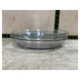 3- Glass pie baking dishes