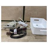 Basket of multi plugs and cords