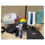 Box lot of exercise and fitness items  comes.