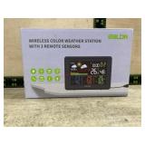 Wireless color weather station