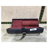 Leather mens valet case