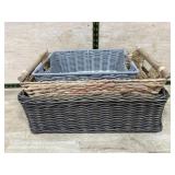 3- Storage decorator baskets