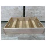 Wood divided tray