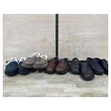 Box of 5 pair men brand name shoes and slippers