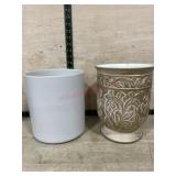 2- Ceramic trash cans
