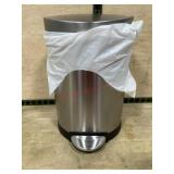 Stainless bathroom step trash can