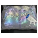 Women's Iridescent Puffer Jacket With Hood