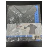 Men's Gray Polo Shirt, Size Medium