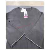 Women's Pearl Trim Sweater, Size 1X