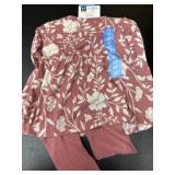Girls' 4T Outfit With Floral Design