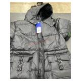 Black Kids' Puffer Jacket, Size 10