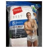 Hanes Best Tagless XL Briefs, Pack of 8
