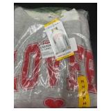 Gray Pullover With Red 'Love' Design