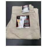 Men's Beige Pants with Comfort Waistband