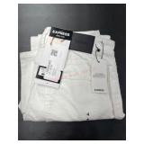 Express Women's White Ankle Jeans, Size 4