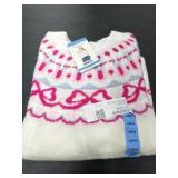 Women's Large Sweater with Pink and Blue Patterns