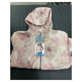 Pink Hooded Women's Jacket with Zipper