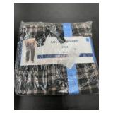 Men's Sleep Pants, Plaid Pattern, Large Size