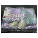 Girls' Puffer Jacket with Faux Fur Trim
