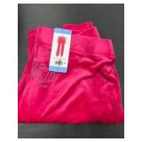 Women's Velour Pants in Large, Red