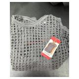Women's Gray Knit Sleeveless Top
