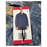 Men's Blue Quilted Jacket, Size XL