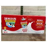 Horizon Organic Whole Milk Boxes, Pack of 18