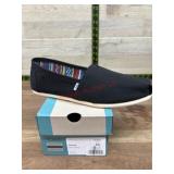 TOMS Black Canvas Slip-On Shoes