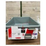 2 Cambro Plastic Food Boxes