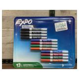 Expo Dry Erase Markers, Assorted Colors, 12-Pack