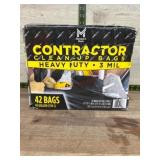 Contractor Clean-Up Bags, Heavy Duty, 3-Mil, 42-Co
